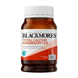 Blackmores澳佳宝 活性全效钙镁片+维生素D3 200粒 Total Calcium & Magnesium + D3