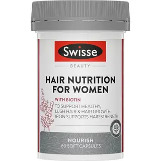 Swisse 女士养发营养胶囊 60粒 健康头发 强韧发质 Hair Nutrition For Women