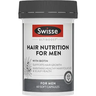 Swisse 男士养发营养胶囊 60粒 健康头皮皮囊 支持头发生长 Hair Nutrition For Men
