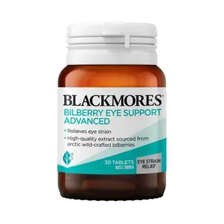 Blackmores澳佳宝 山桑子蓝莓抗疲劳护眼片升级配方版 30片 Bilberry Eye Support Advanced