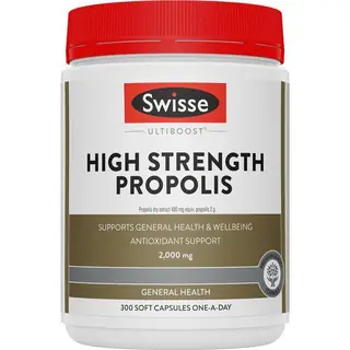 Swisse 高浓度蜂胶胶囊 300粒 High Strength Propolis 2000mg
