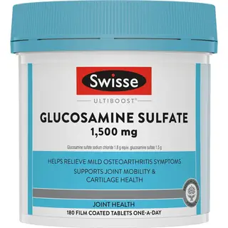 Swisse 硫酸葡萄糖胺片 维骨力 180粒 Glucosamine Sulfate 1500mg