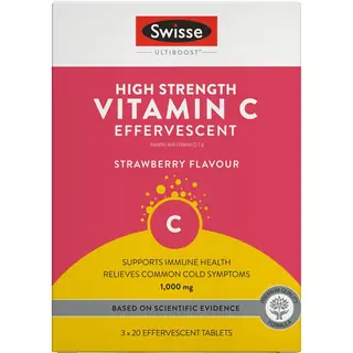 Swisse 高浓度维生素C泡腾片 60粒 Vitamin C Effervescent Tablets