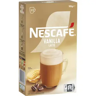 Nescafe Coffee雀巢咖啡 香草拿铁 10条
