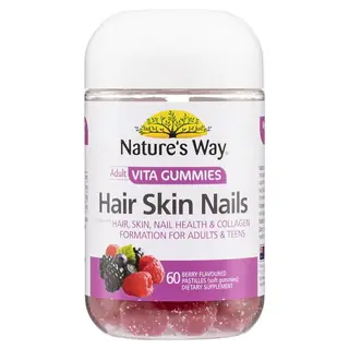 Natures Way 胶原蛋白头发皮肤指甲软糖 60粒 Hair Skin Nail