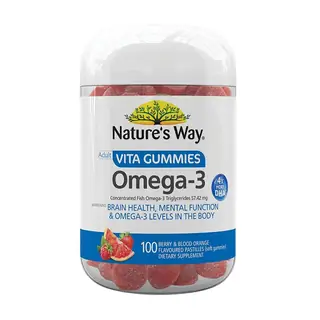 Nature's Way 成人鱼油软糖 100粒 Vita Gummies Omega