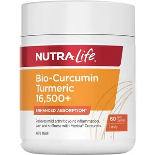 Nutra-Life纽乐 生物活性姜黄素 60粒 缓解关节炎疼痛 Bio-Curcumin 16500+