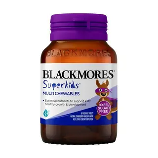 Blackmore澳佳宝 小超人多元维生素咀嚼片 60粒 草莓+香草味 Superkids Multi Chewables