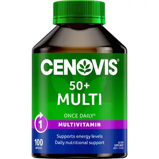 Cenovis 50岁+复合维生素胶囊 100粒 精选维生素及矿物质 专为中老年设计 提高免疫力 Multi Vitamins & Minerals
