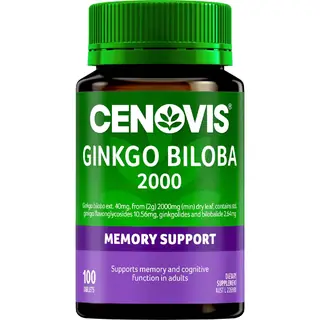Cenovis 银杏精粹 100粒 增强记忆力 提高注意力 Ginkgo Biloba 2000