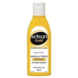 Selsun Gold 药用强效去屑洗发水 200毫升 皮屑 皮癣 Treatment Shampoo