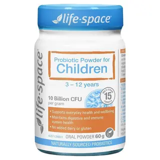 Life Space 儿童益生菌粉 60克 3-12岁 调理肠胃 提高免疫力 抗过敏湿疹 Probiotic Powder For Children