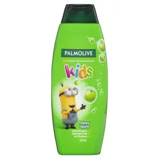 Palmolive 儿童沐浴洗发护发 350毫升 苹果味 低过敏配方 三合一 Kids Bodywash Shampoo Conditioner Happy Apple